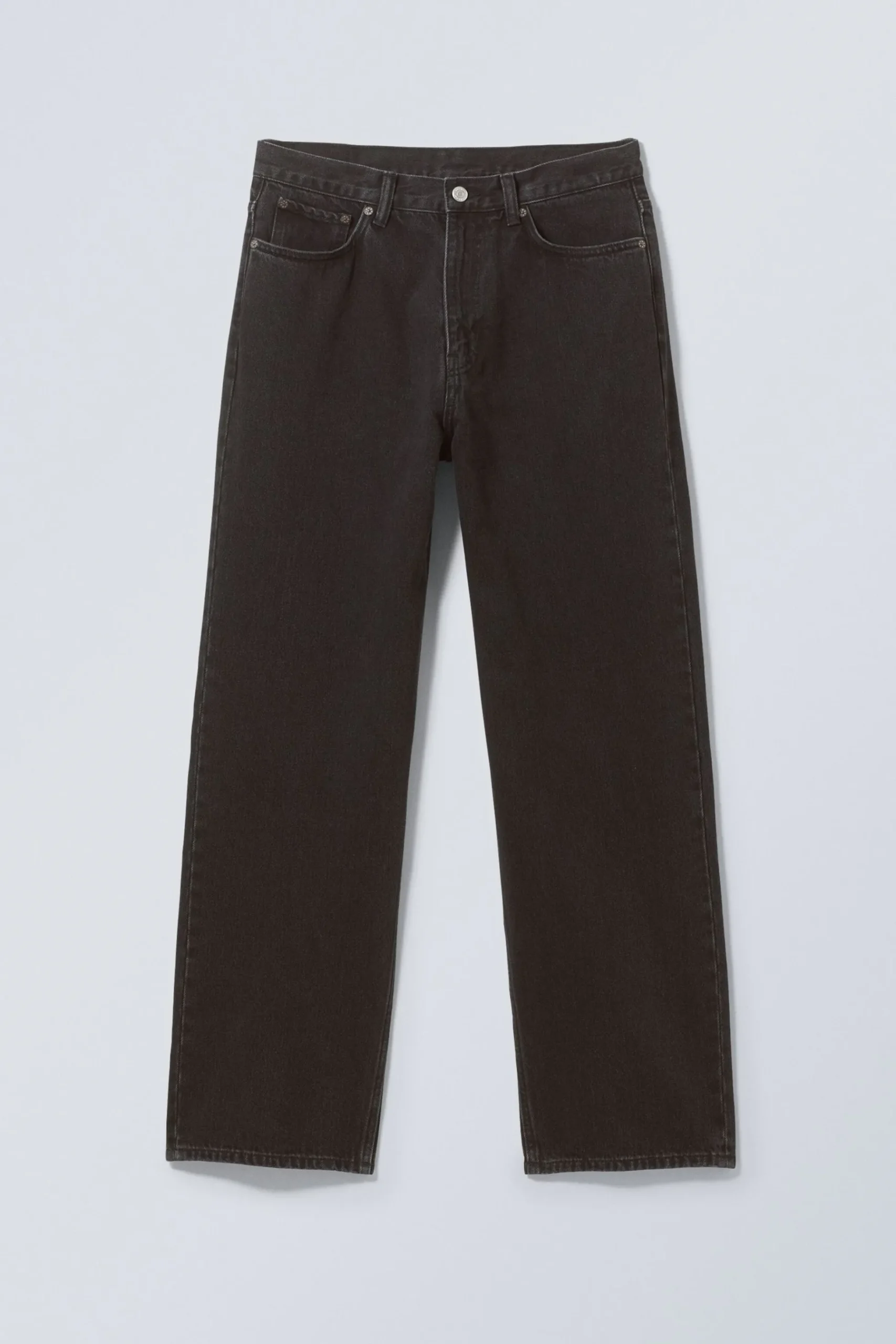 Weekday GALAXY LOOSE STRAIGHT LEG JEANS tuned black black Sale