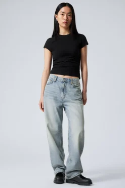 Weekday GALAXY LOOSE STRAIGHT LEG JEANS aeon blue light blue Best Sale