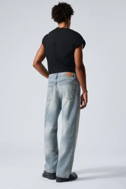 Weekday GALAXY LOOSE STRAIGHT LEG JEANS aeon blue light blue Best Sale