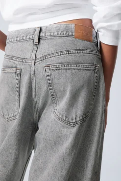 Weekday GALAXY LOOSE STRAIGHT LEG JEANS monolith grey light grey Flash Sale
