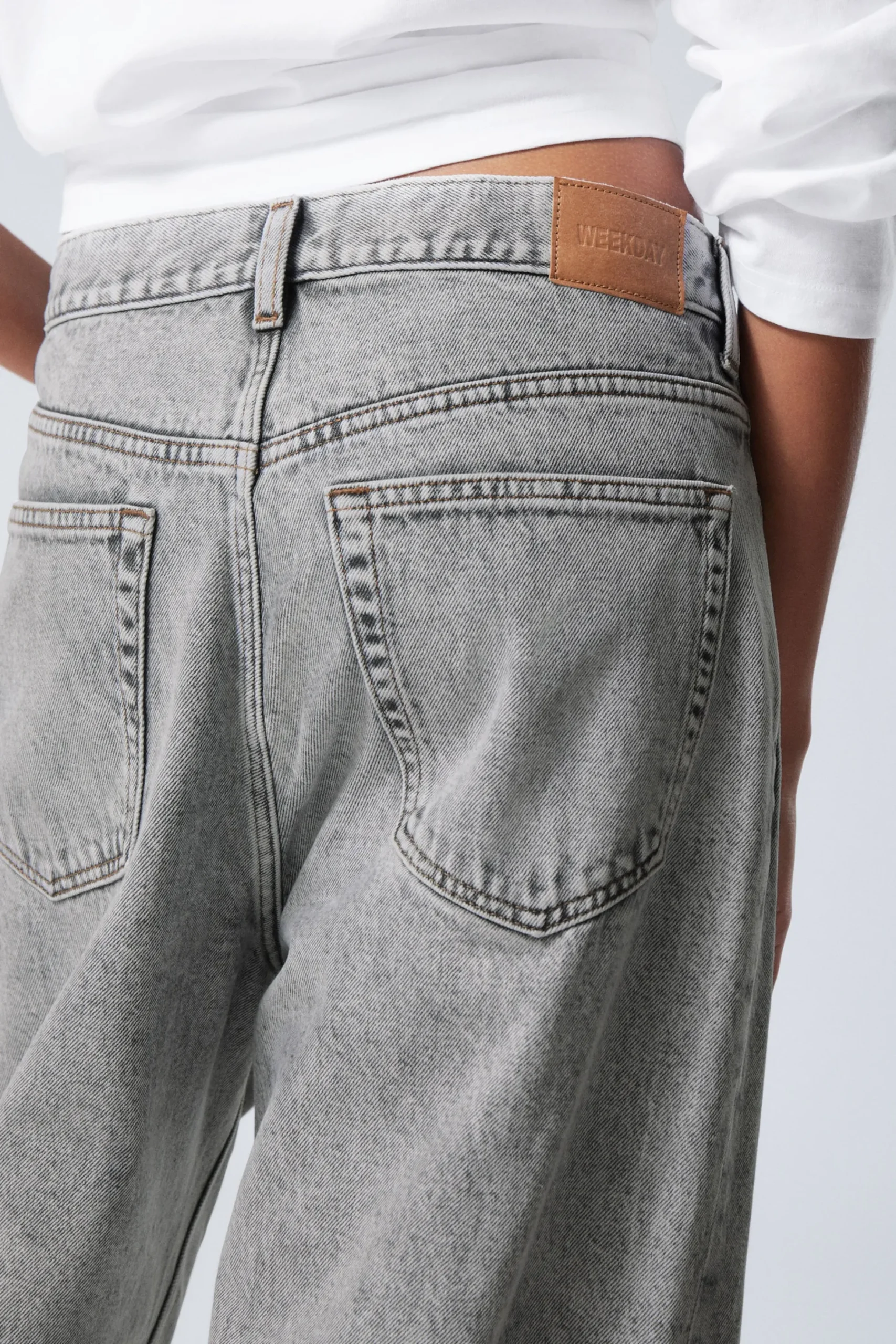 Weekday GALAXY LOOSE STRAIGHT LEG JEANS monolith grey light grey Flash Sale