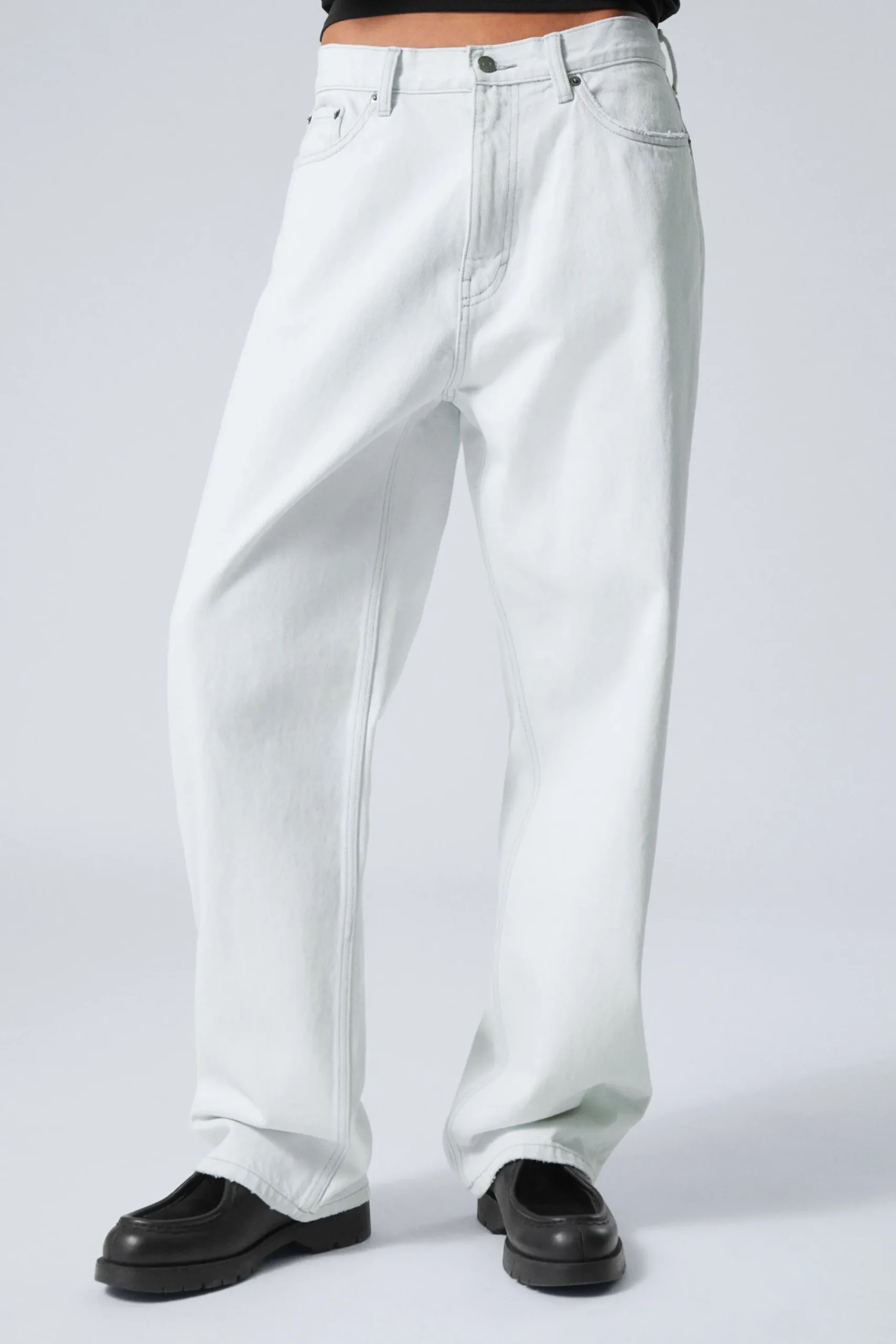 Weekday GALAXY LOOSE STRAIGHT LEG JEANS ice blue light blue Cheap