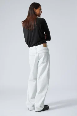 Weekday GALAXY LOOSE STRAIGHT LEG JEANS ice blue light blue Cheap
