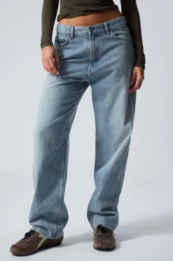 Weekday GALAXY LOOSE STRAIGHT LEG JEANS blue fade medium blue Outlet