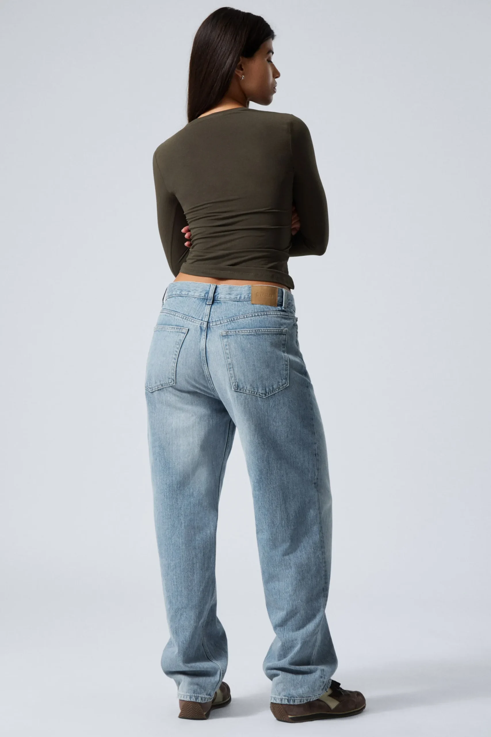 Weekday GALAXY LOOSE STRAIGHT LEG JEANS blue fade medium blue Outlet