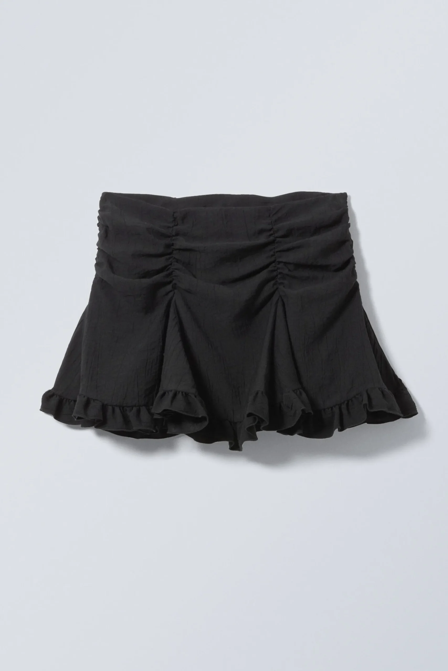Weekday GATHERED MINI SKIRT black Store