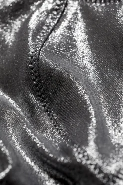 Weekday GLITTER BIKINI TOP dark glitter silver Discount