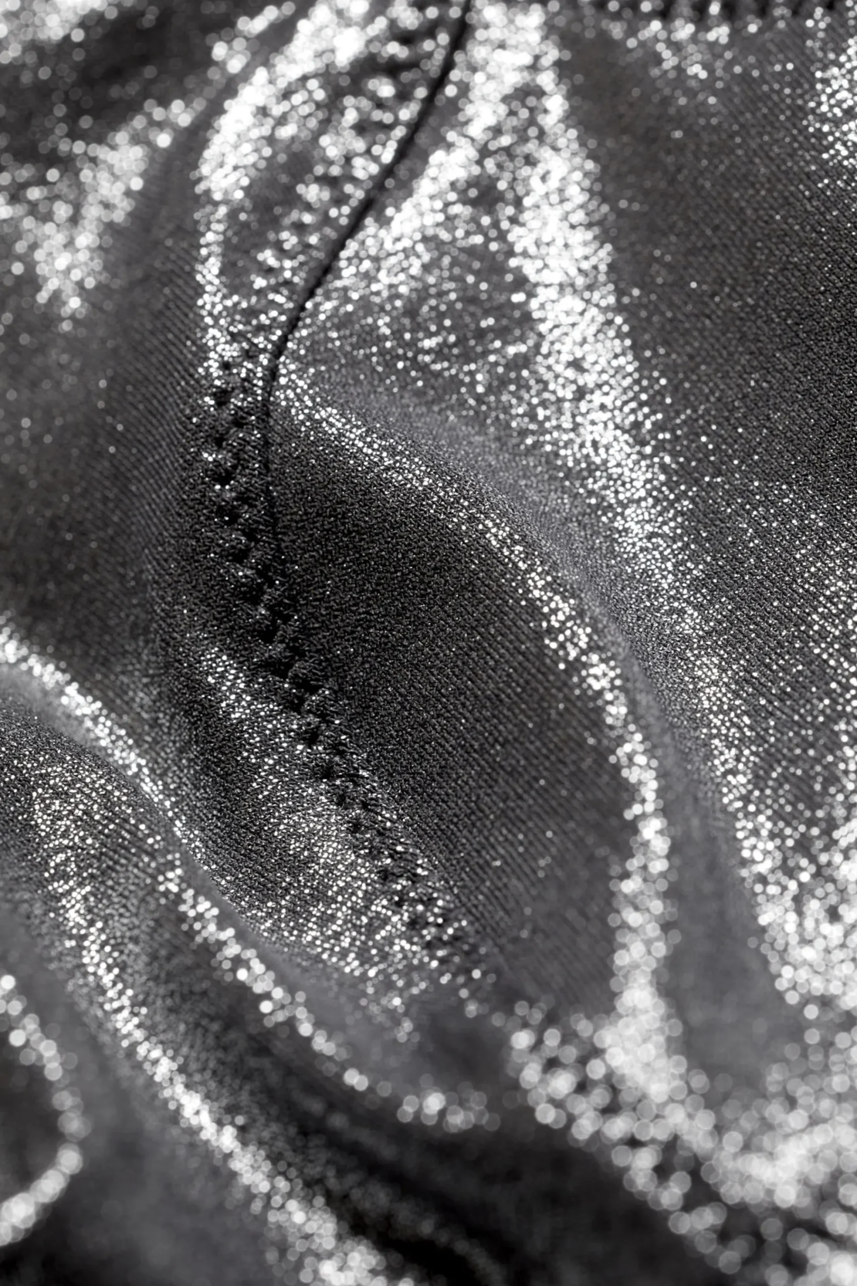 Weekday GLITTER BIKINI TOP dark glitter silver Discount