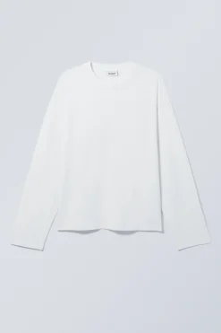 Weekday GREAT BOXY LONG SLEEVE T-SHIRT white New