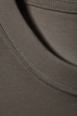 Weekday GREAT BOXY LONG SLEEVE T-SHIRT dark mole Store
