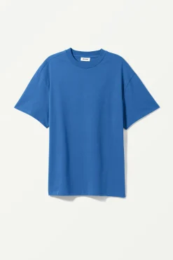 Weekday GREAT HEAVYWEIGHT T-SHIRT blue Hot