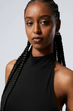 Weekday HALTER TANK TOP black Flash Sale
