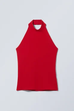 Weekday HALTER TANK TOP red Outlet