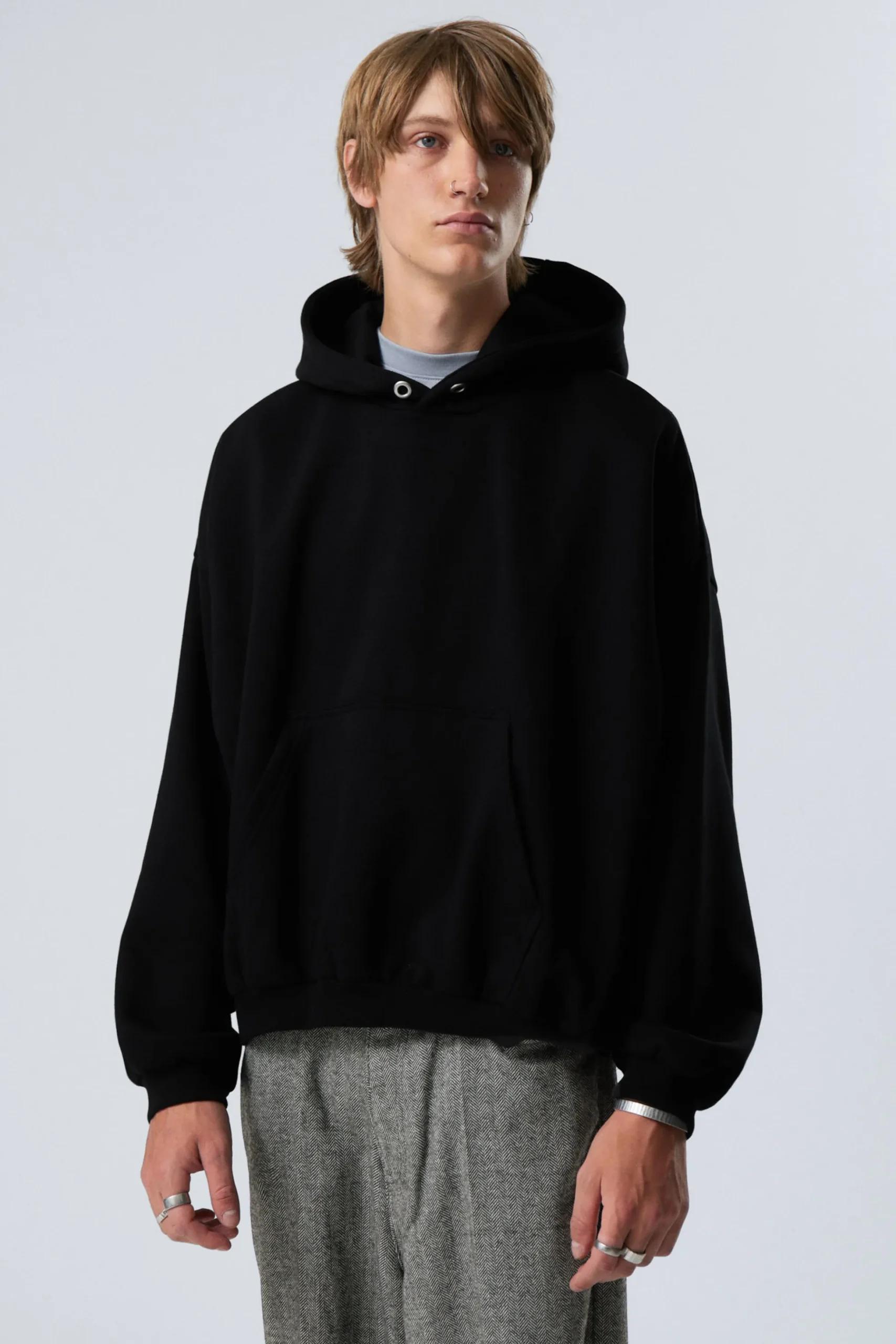 Weekday HEAVYWEIGHT HOODIE black Cheap