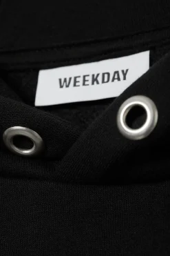Weekday HEAVYWEIGHT HOODIE black Cheap