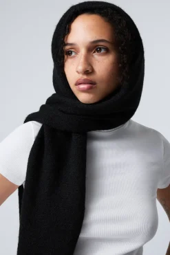 Weekday HOOD SCARF black Online