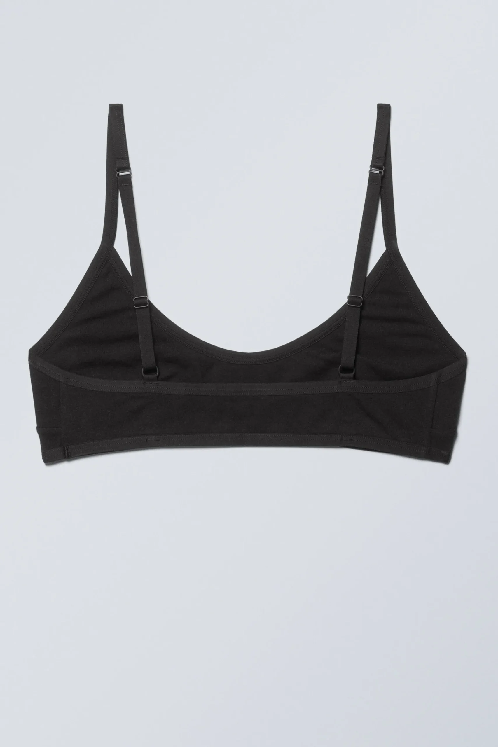 Weekday INEZ SCOOPED COTTON BRALETTE black Cheap