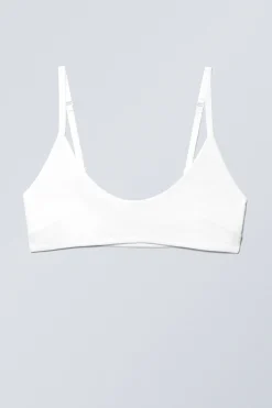 Weekday INEZ SCOOPED COTTON BRALETTE white Best