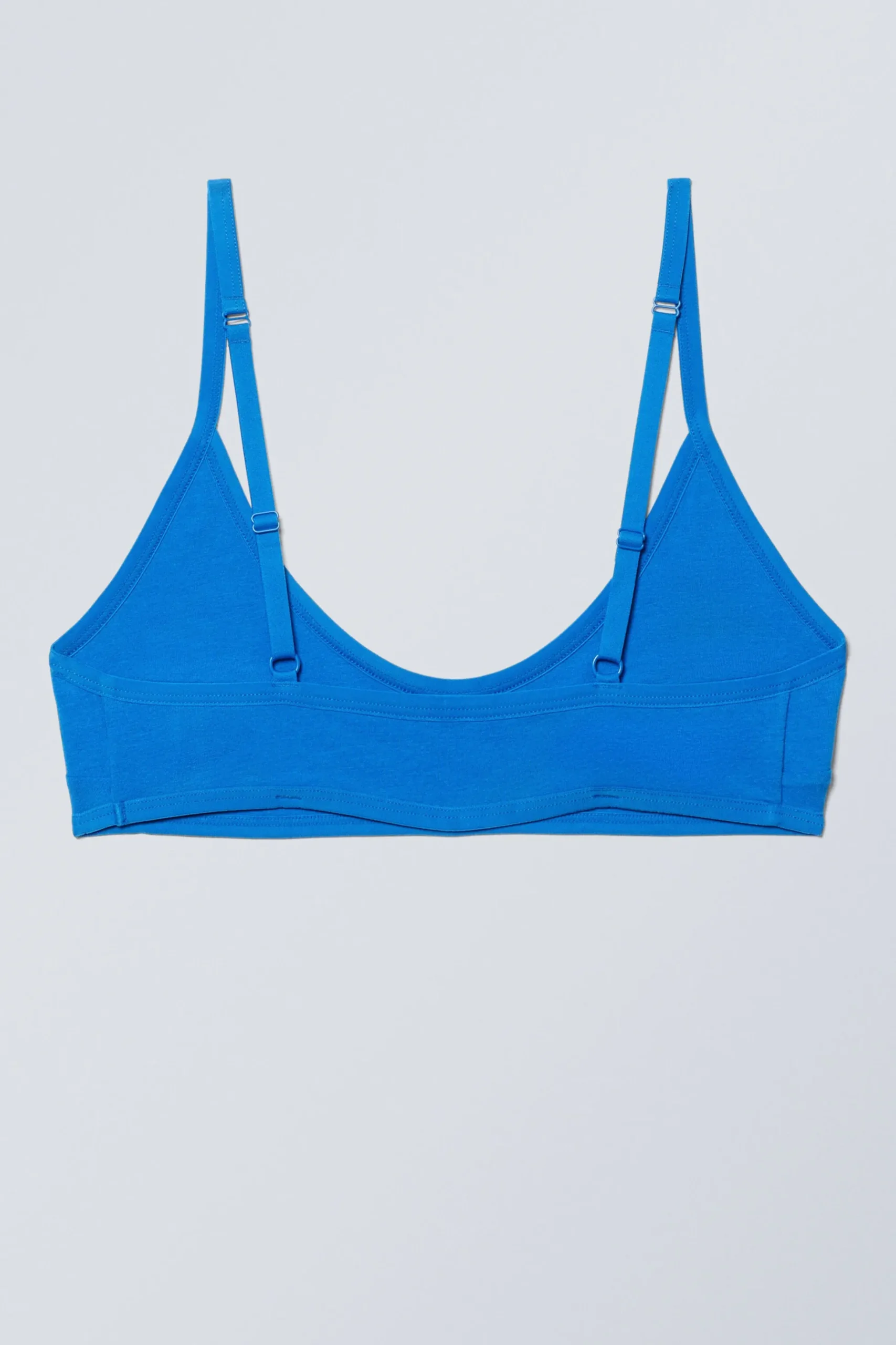 Weekday INEZ SCOOPED COTTON BRALETTE bright blue Clearance