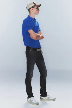 Weekday ISSUE LOW WAIST SLIM TAPERED JEANS star blue Fashion