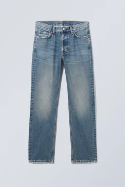 Weekday KLEAN REGULAR STRAIGHT LEG JEANS iron blue medium blue Outlet