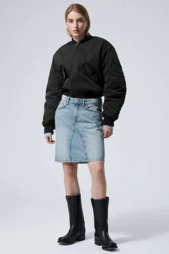 Weekday KNEE LENGTH DENIM SKIRT aeon blue Store
