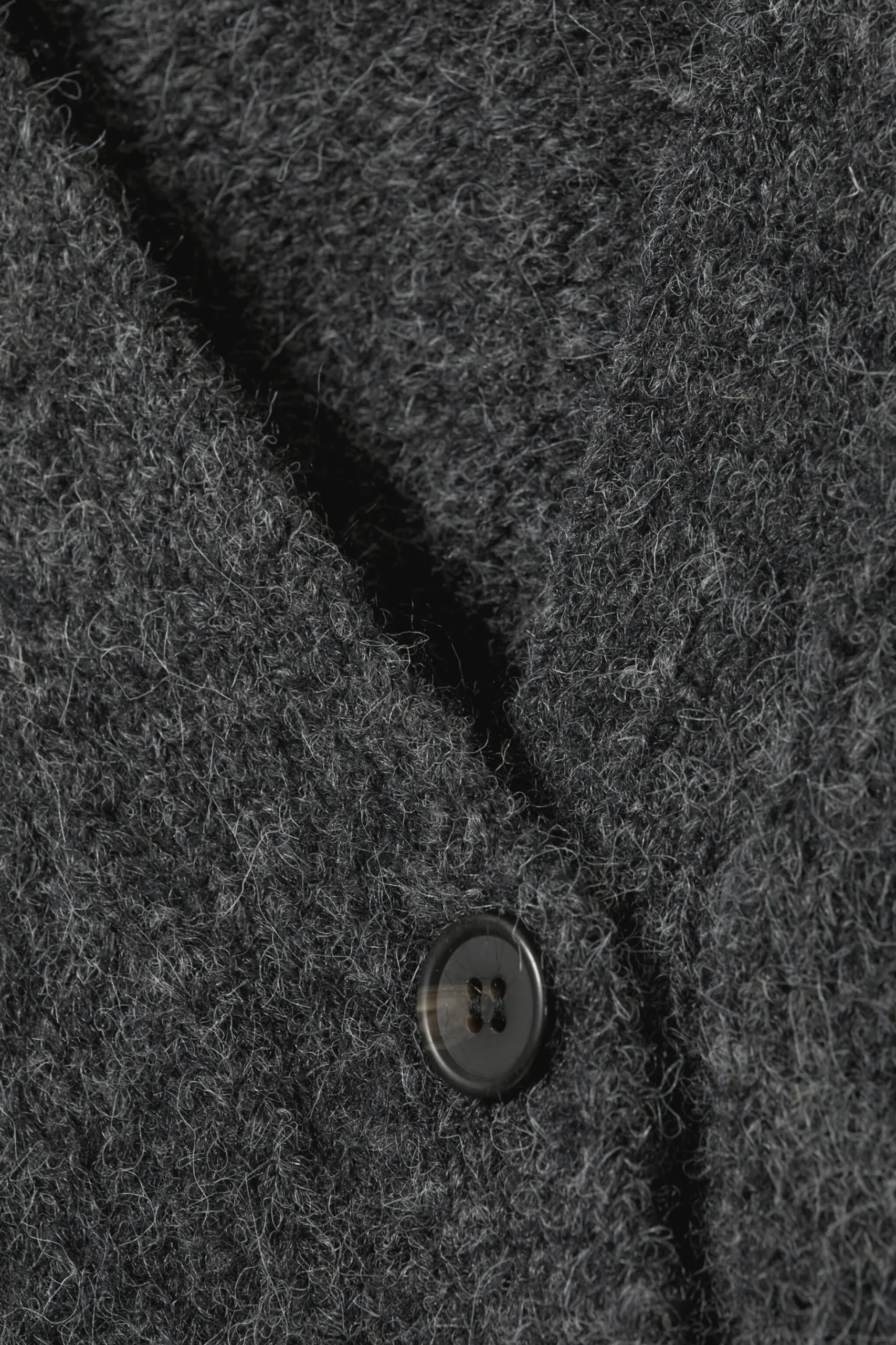 Weekday KNITTED SINGLE-BREASTED CARDIGAN dark grey melange Shop