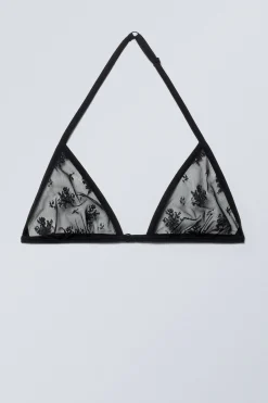 Weekday LACE HALTER NECK BRA black Sale