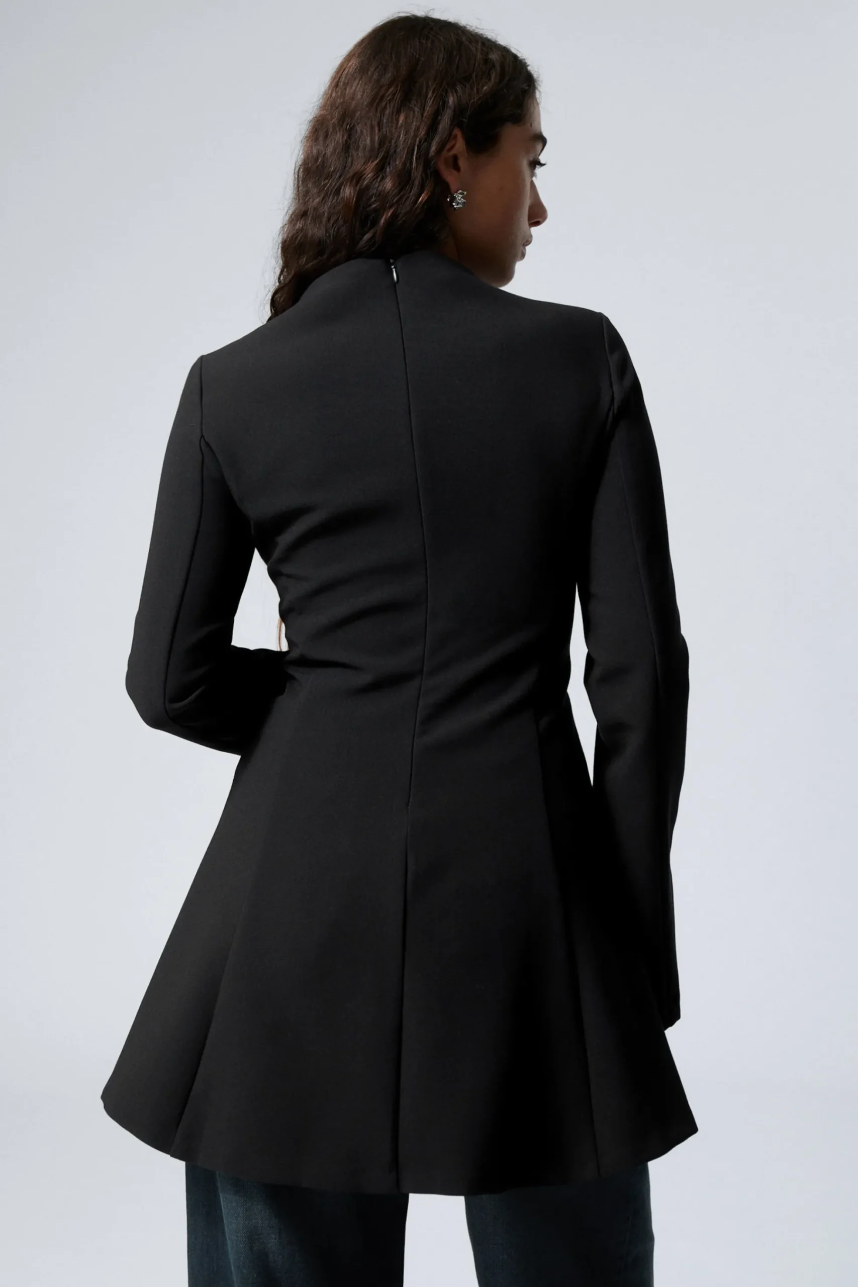 Weekday LONG SLEEVE MINI DRESS black Outlet