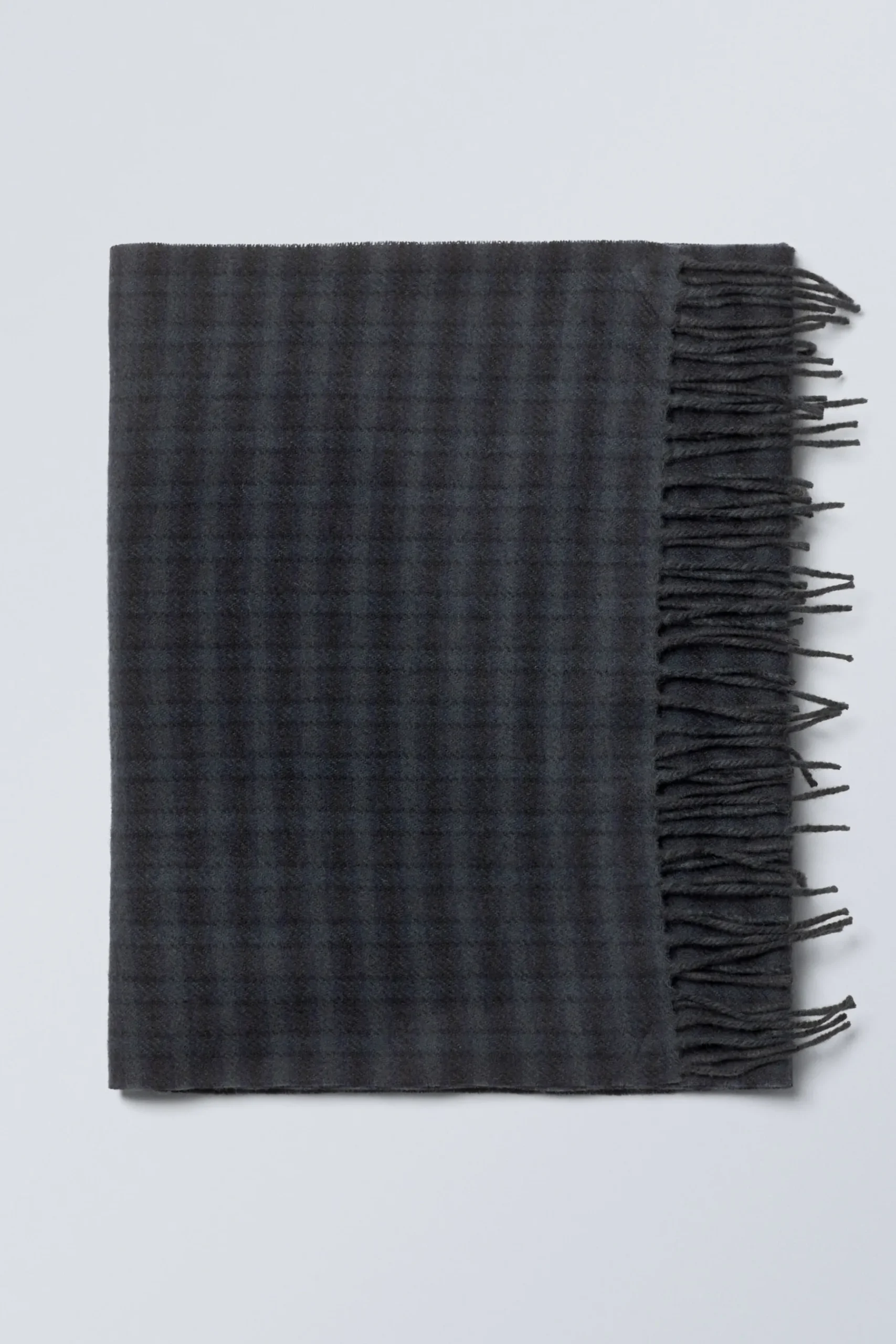 Weekday LONG WOVEN WOOL SCARF medium grey Outlet