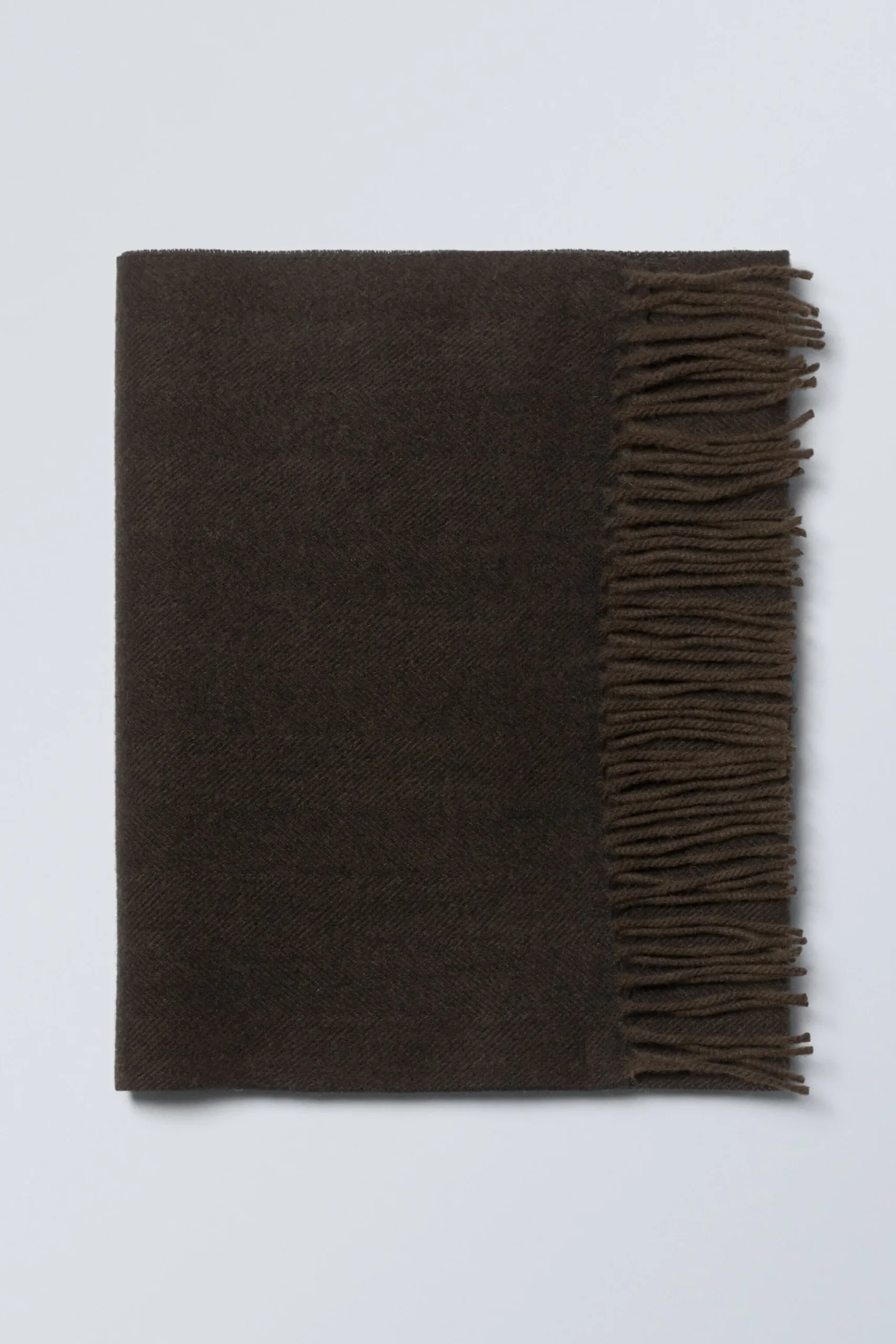 Weekday LONG WOVEN WOOL SCARF medium brown Cheap