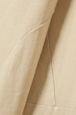 Weekday LONG-SLEEVED OFF-SHOULDER MINI DRESS light beige Clearance