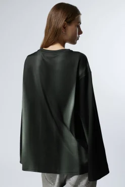 Weekday LONG-SLEEVED OVERSIZED SPORTS T-SHIRT black/grey 22 Clearance