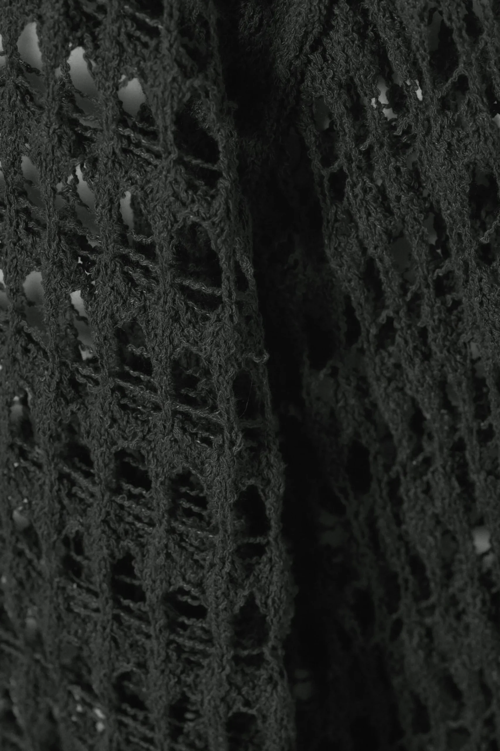 Weekday LOOSE FIT OPEN-KNIT SWEATER dark grey Sale