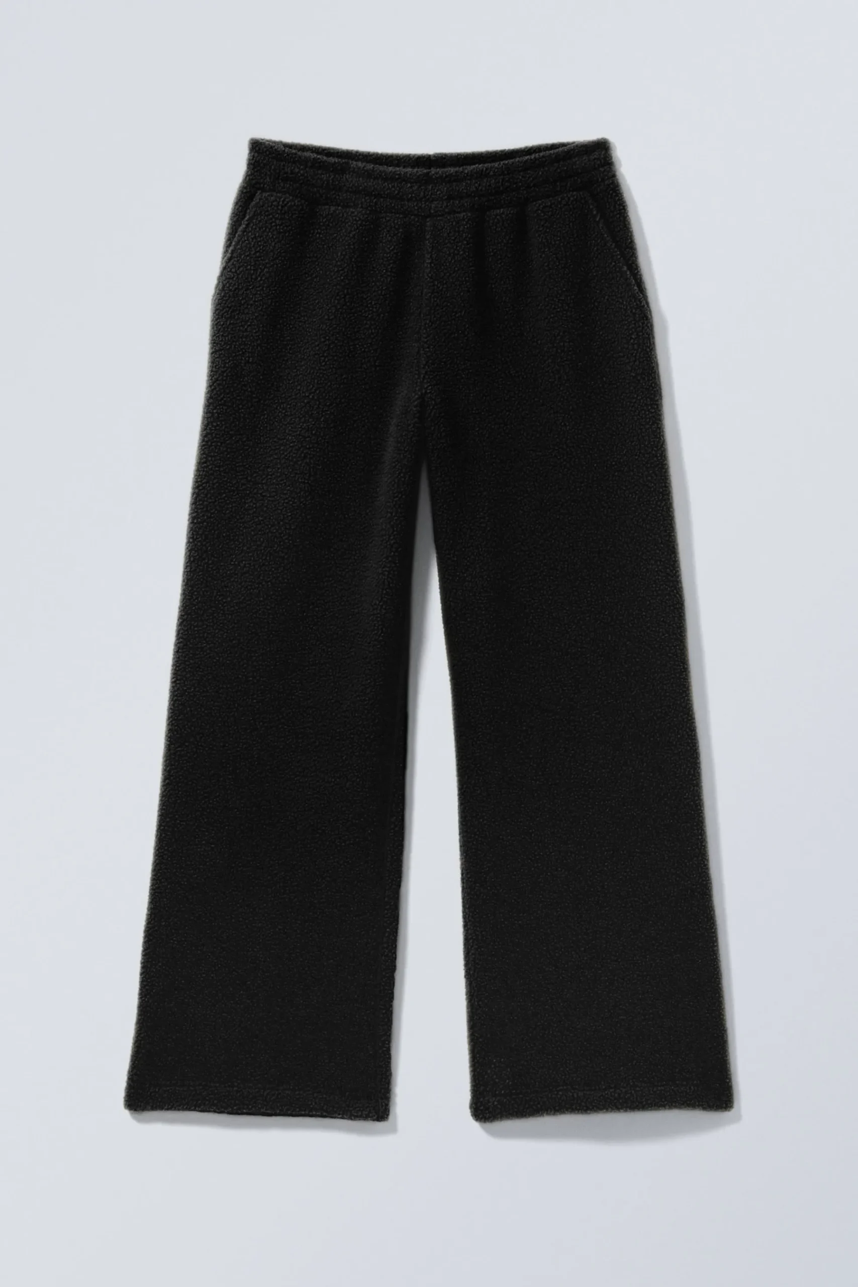 Weekday LOOSE FLEECE TROUSERS black Flash Sale