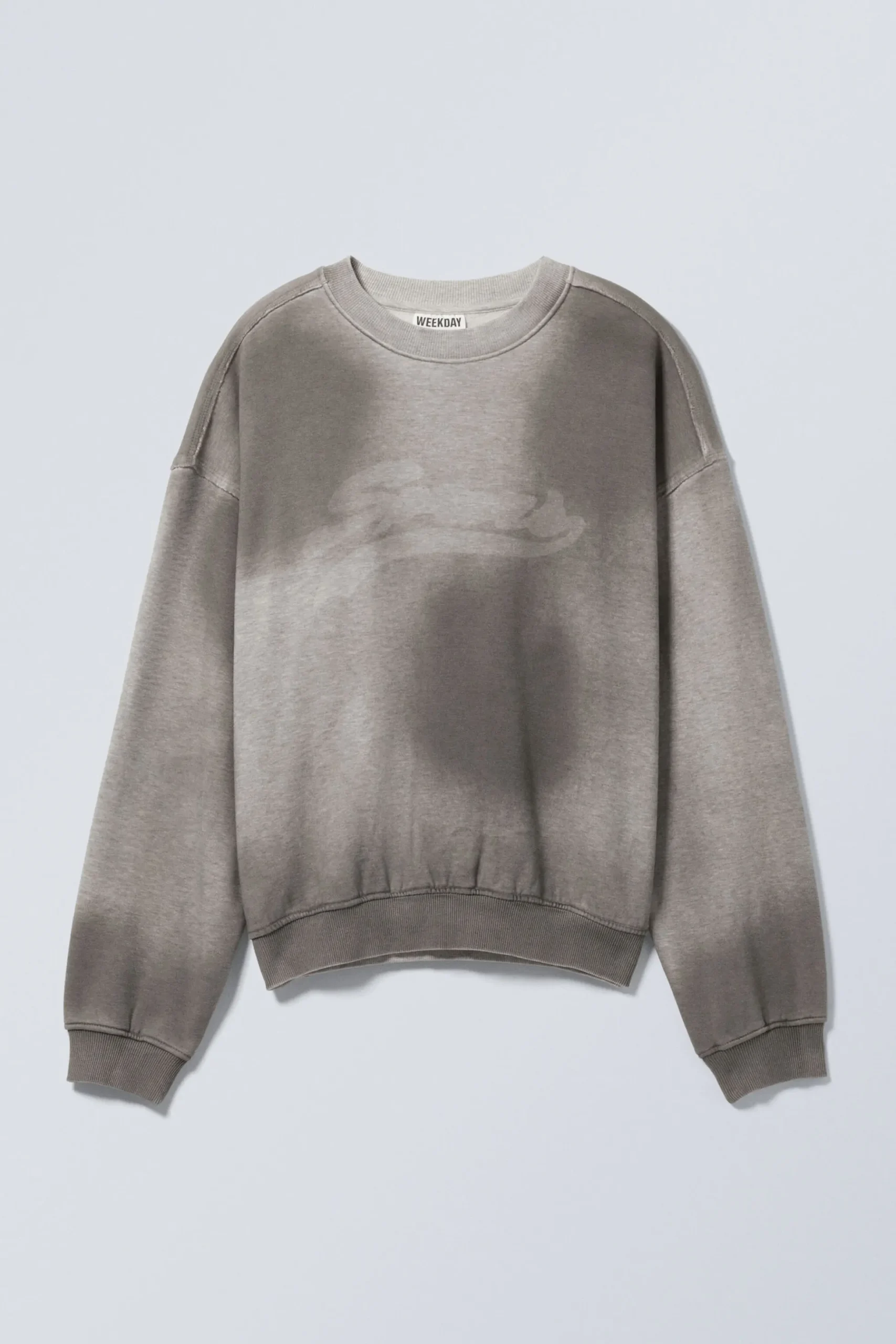 Weekday LOOSE GRAPHIC SWEATSHIRT grey sport spray Best