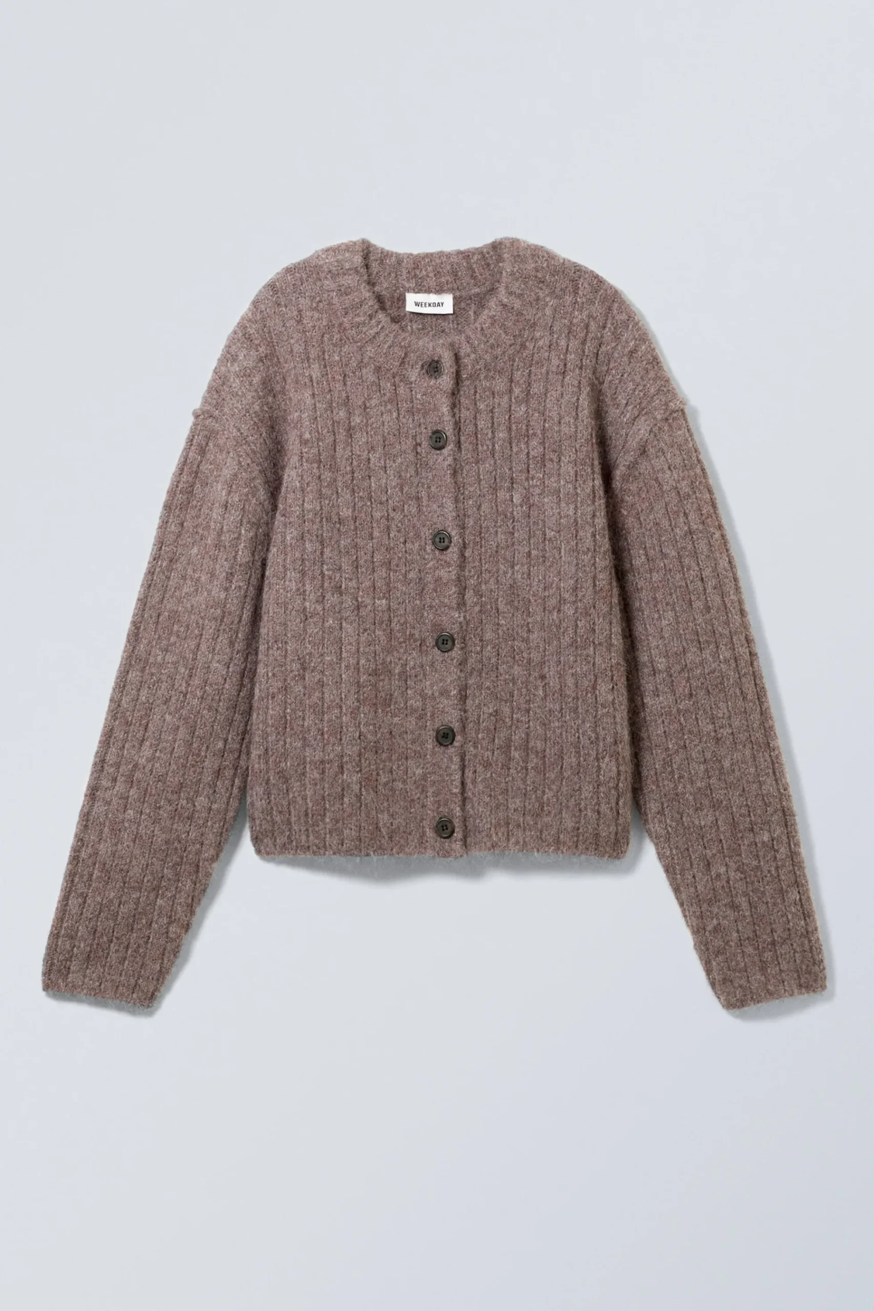 Weekday LOOSE KNITTED CARDIGAN dark grey Best Sale