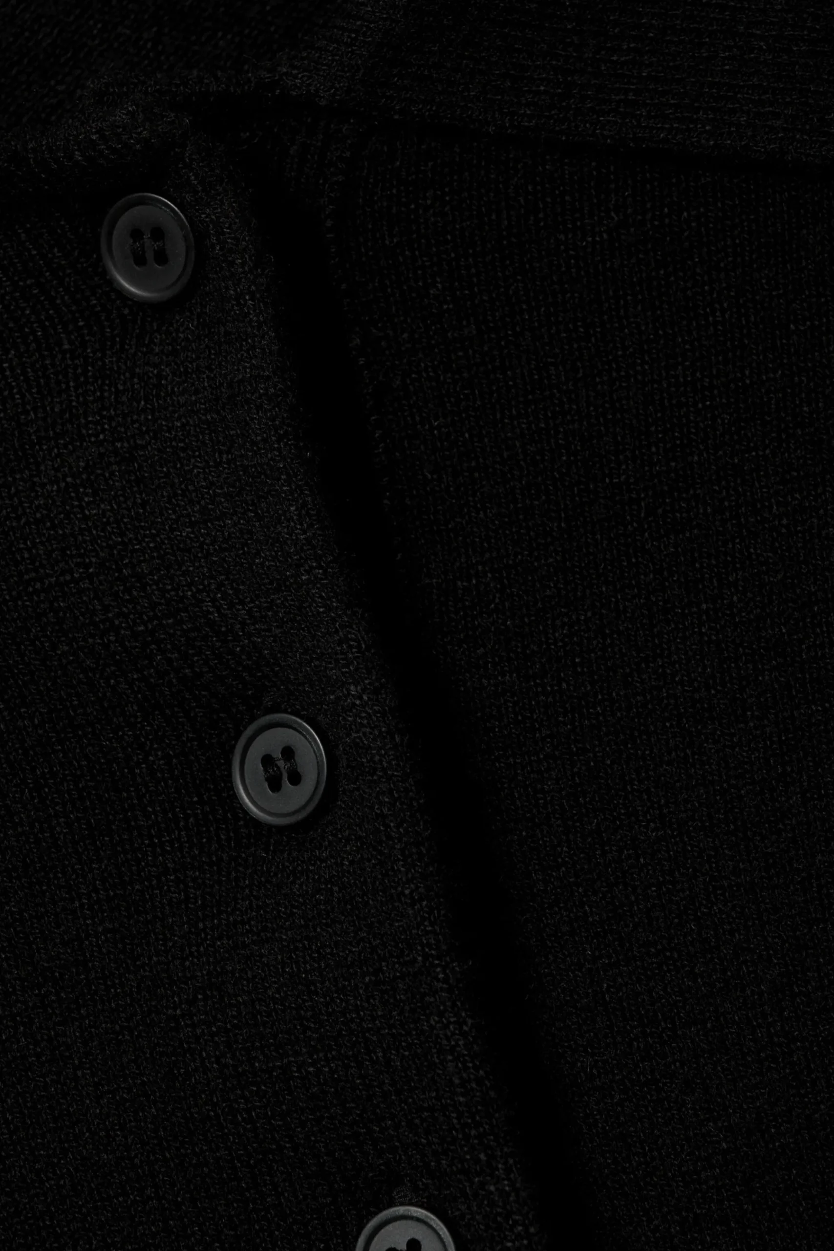 Weekday LOOSE KNITTED PIQUE SWEATER black Fashion