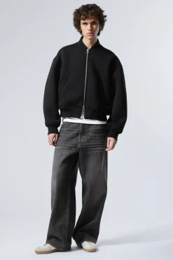 Weekday LOOSE SCUBA BOMBER JACKET black Sale