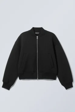 Weekday LOOSE SCUBA BOMBER JACKET black Sale