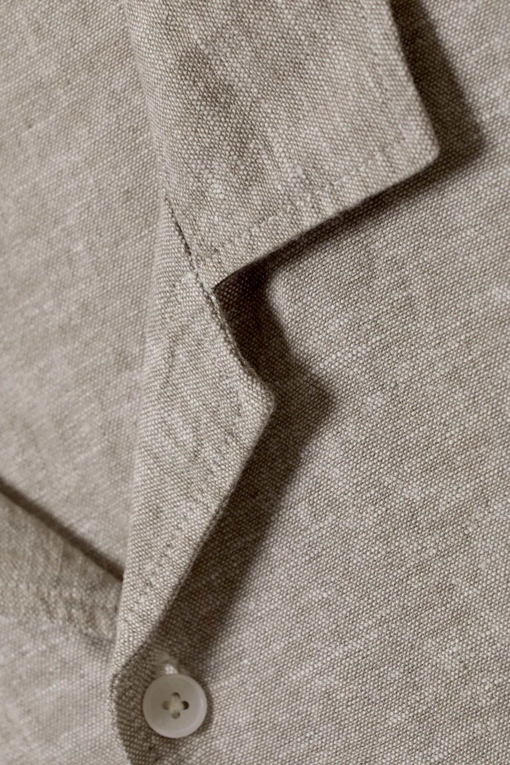 Weekday LOOSE SHORT SLEEVE LINEN BLEND SHIRT dusty mole Best