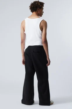 Weekday LOOSE WIDE HEAVYWEIGHT SWEATPANTS black Sale