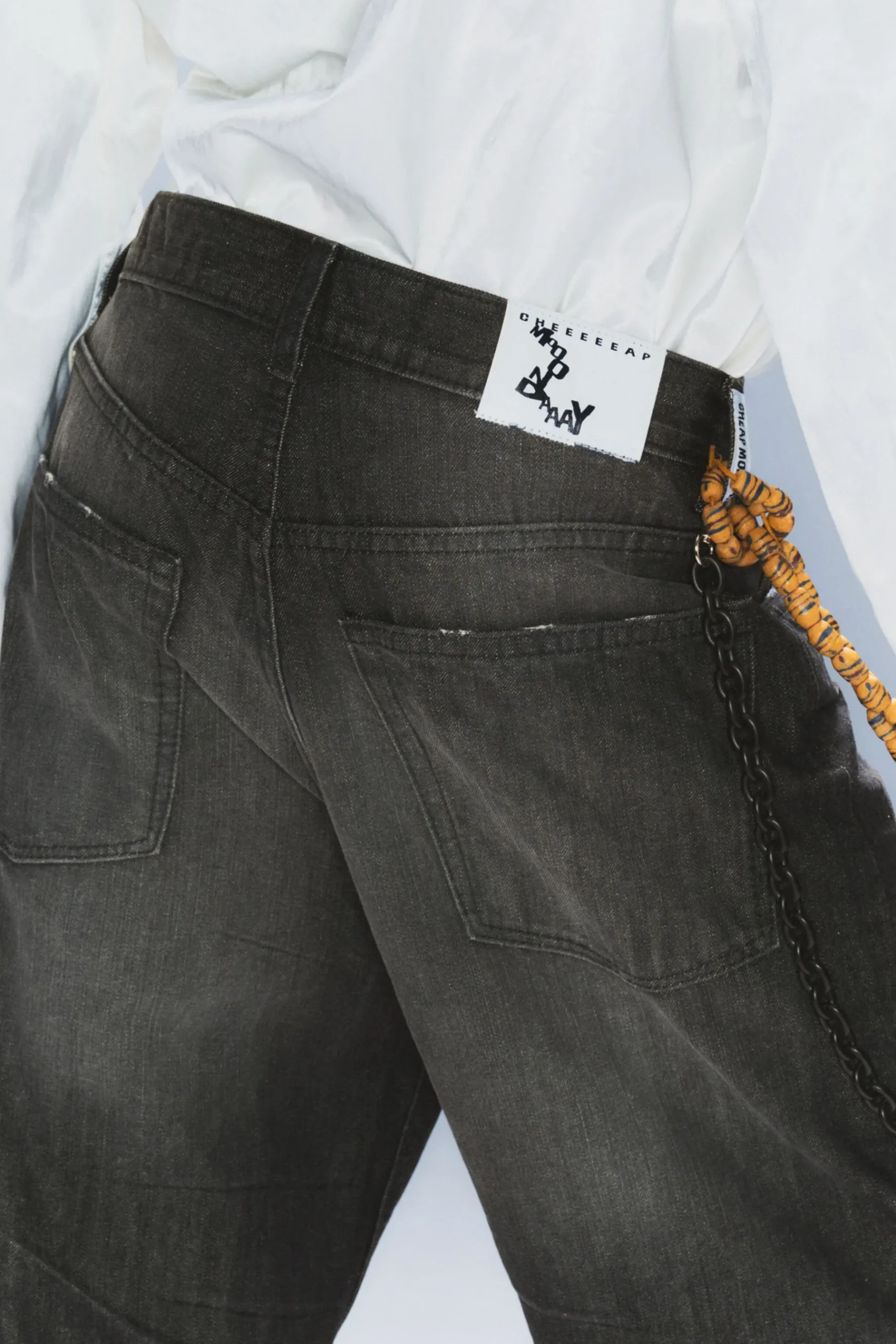 Weekday LOOSER REGULAR WAIST LOOSE STRAIGHT JEANS chafe black Discount