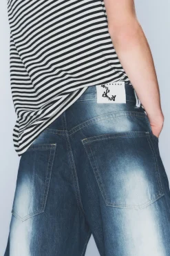 Weekday LOOSER REGULAR WAIST LOOSE STRAIGHT JEANS blue spray Hot