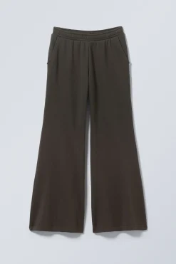 Weekday LOW RELAXED FLARED HEAVY SWEATPANTS dark grey Flash Sale