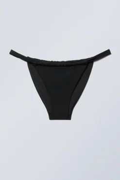 Weekday LOW WAIST RUCHED BIKINI BRIEFS black Flash Sale