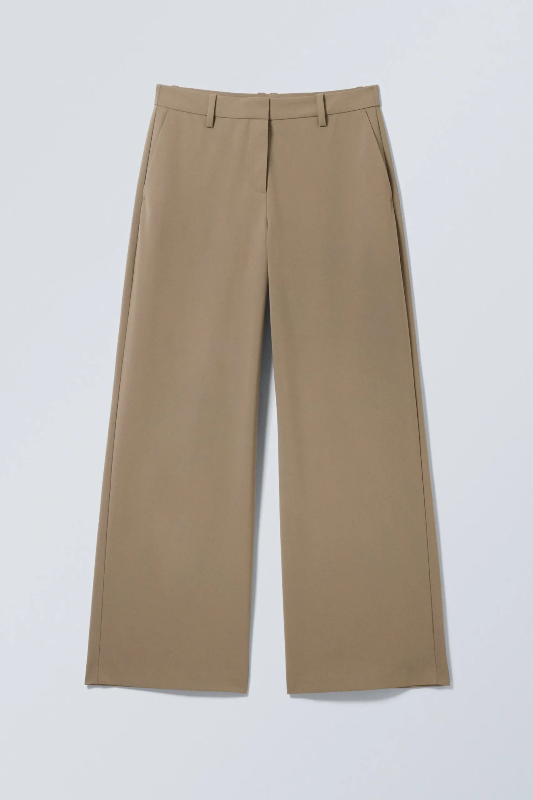 Weekday LOW-WAISTED LOOSE FIT SUIT TROUSERS beige Cheap