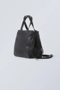 Weekday MEDIUM FAUX LEATHER TOTE BAG dark Discount