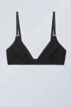 Weekday MESH TRIANGLE BRA black Hot