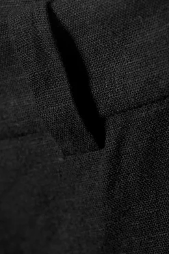 Weekday MID LINEN BLEND SUIT TROUSERS black Flash Sale